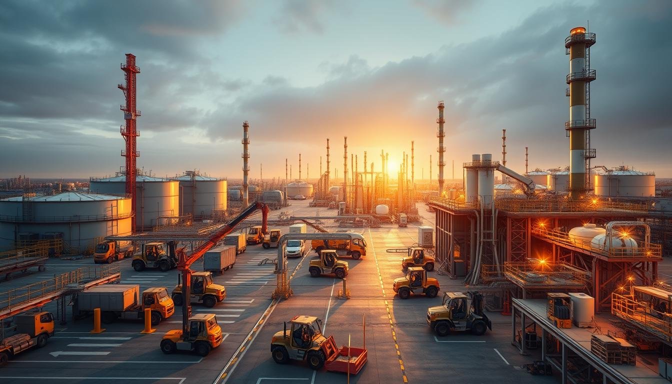 eficiência em instalações petroquímicas